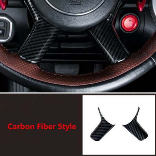 Cubierta decorativa de volante de coche de fibra de carbono 2X para GWM Cannon Ute 2020-2024 - Imagen 2 de 5