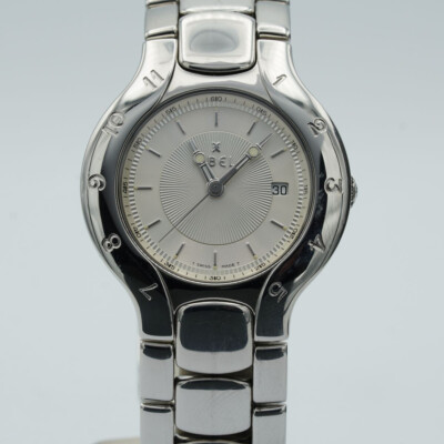 EBEL LICHINE HERREN UHR QUARTZ 33MM STAHL BAND STAHL 9087970 ARMBANDUHR RAR E209