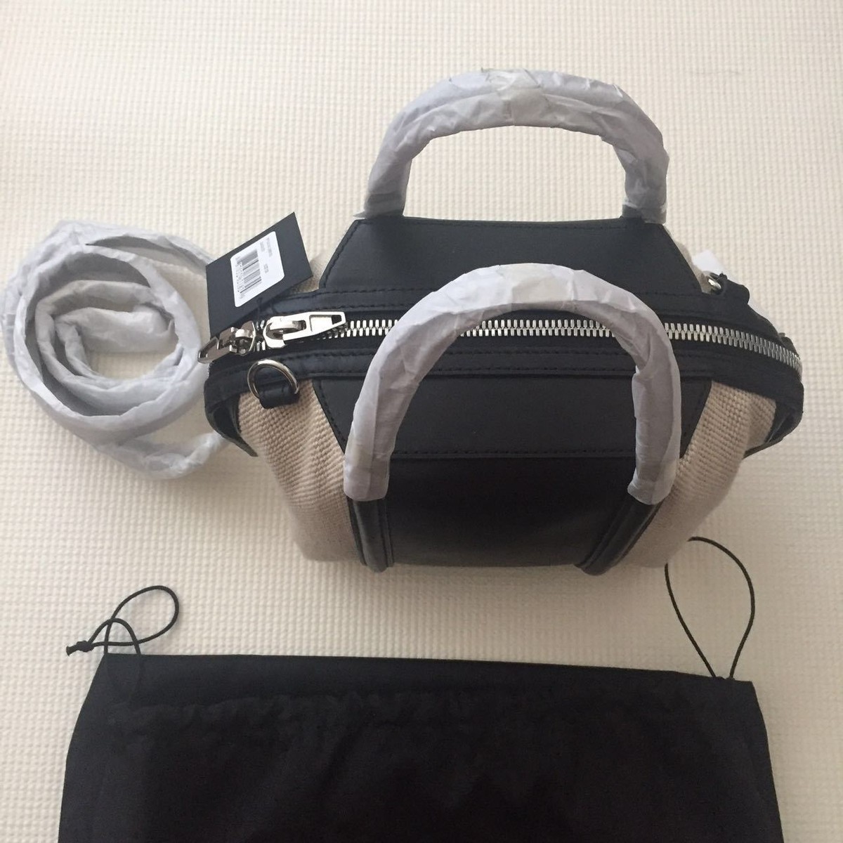 NWT Alexander Wang Emile Mini Leather and Canvas Satchel NWT Alexander Wang Emile Mini Leather and Canvas Satchel