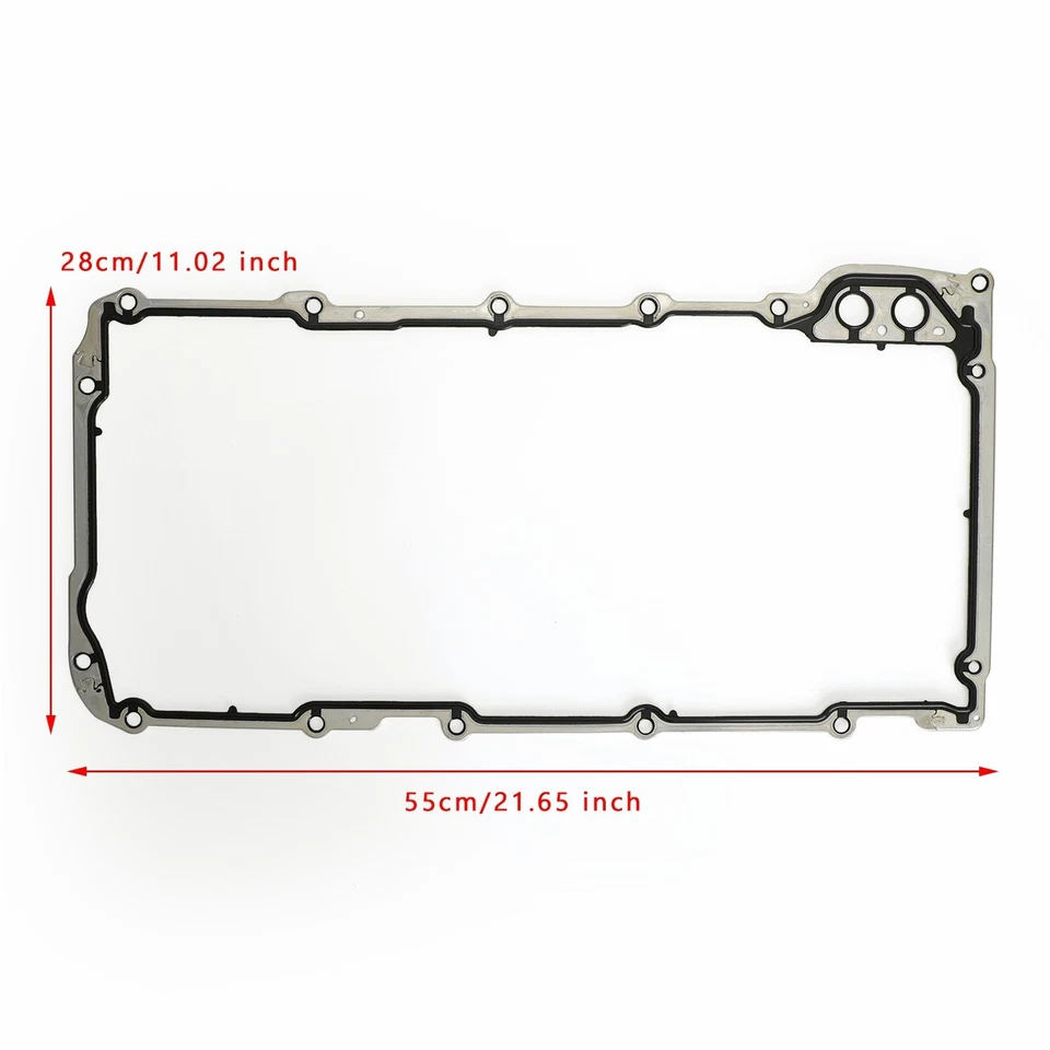 Oil Pan Gasket Set For 97-15 GMC Cadillac Chevrolet Hummer Pontiac 4.8L 6.2 5.3L - Image 2 of 3