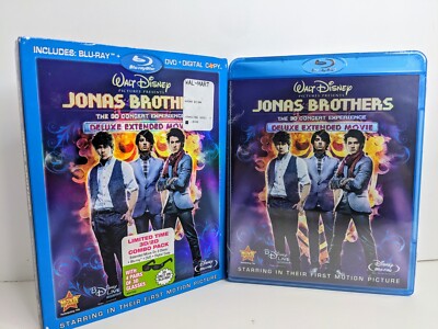 Jonas Brothers The 3D Concert Experience Blu-Ray DVD Digital w/ 4 3D Glasses NEW