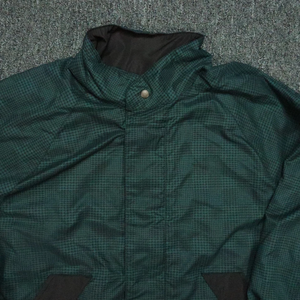 Footjoy Jacket Mens Large Green Black Plaid DryJoys FJ Full Zip Pockets - Image 2 of 4