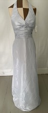 Bill Levkoff Bridesmaid Dress Formal Floor Length Ice Blue Size 8 Sample NWT