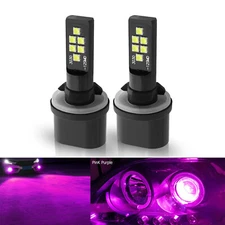 2x 880 881 Pink Purple LED Bulbs SMD 3030 Fog Driving Light Super Bright