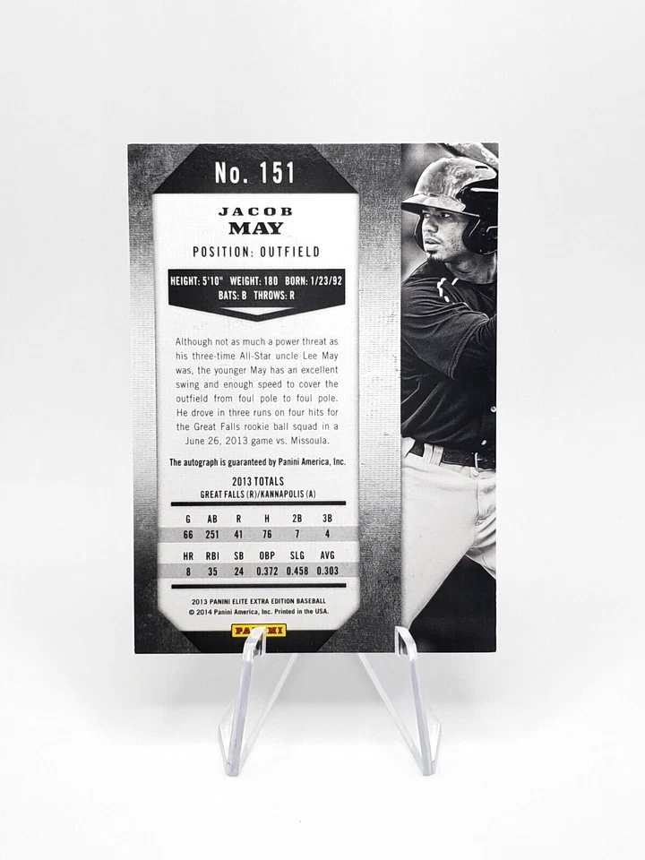 2013 Panini Elite Extra Edition AUTO #151 Jacob May /899 - Image 2 of 2