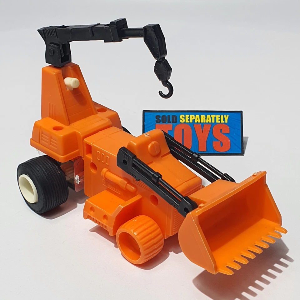 Vtg Micronauts CRATER CRUNCHER vehicle COMPLETE 1976 Mego construction backhoe - Image 4 of 4
