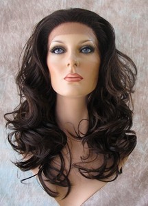 Lfe Avery F4 27 Lace Front Wig Heat Ok Medium Dark Brown Big Loose
