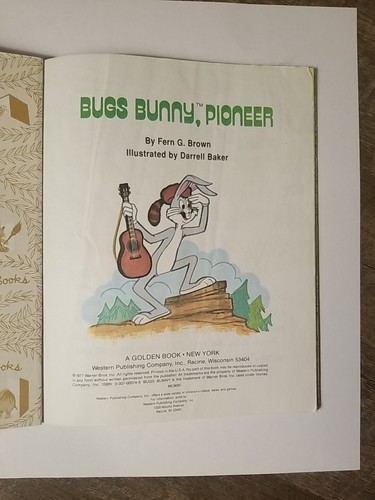 Bugs Bunny Pioneer VTG Little Golden Book | Loony Tunes 1977 - Picture 2 of 6