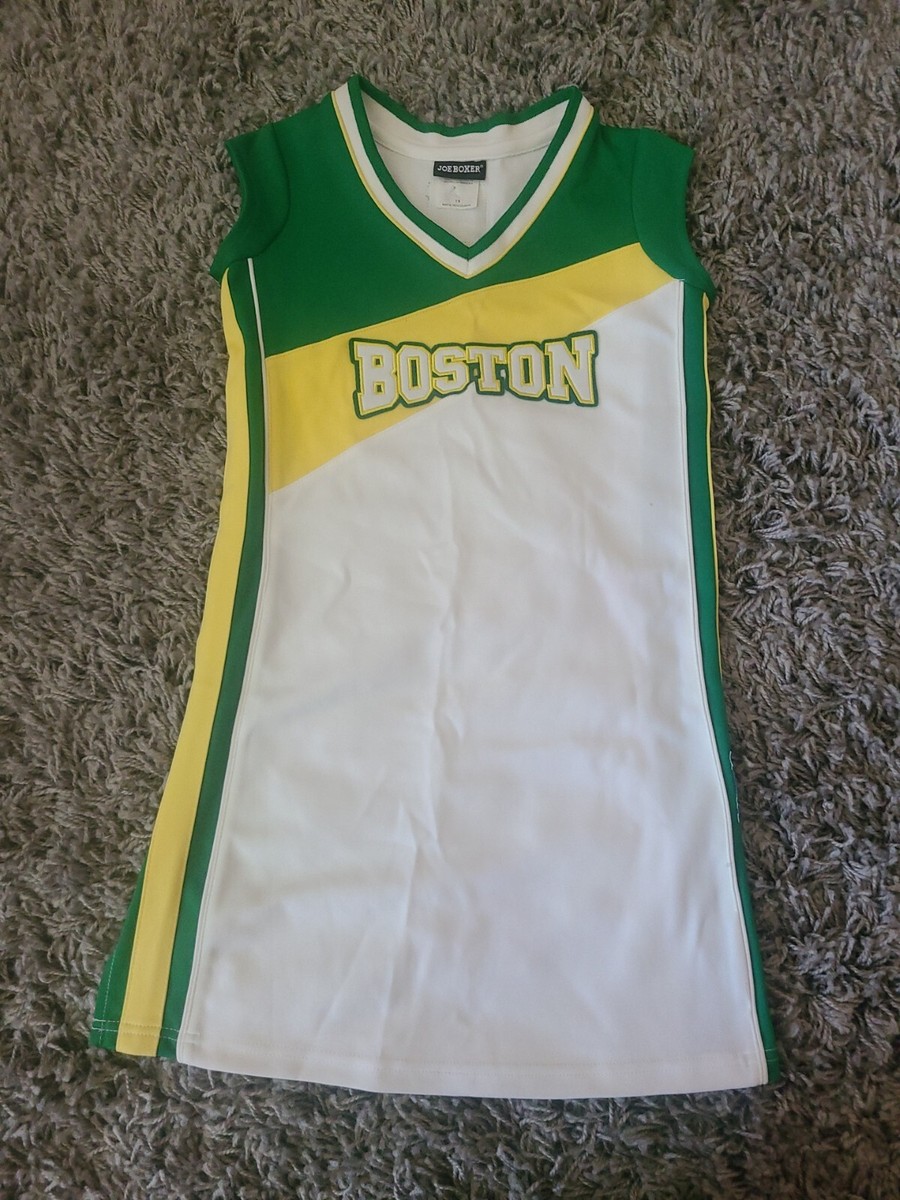 Vintage Joe Boxer Boston Jersey Dress, white yellow & green, size 7/8 | eBay