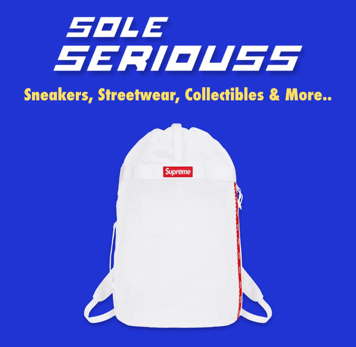 Supreme Mesh Backpack White SS23