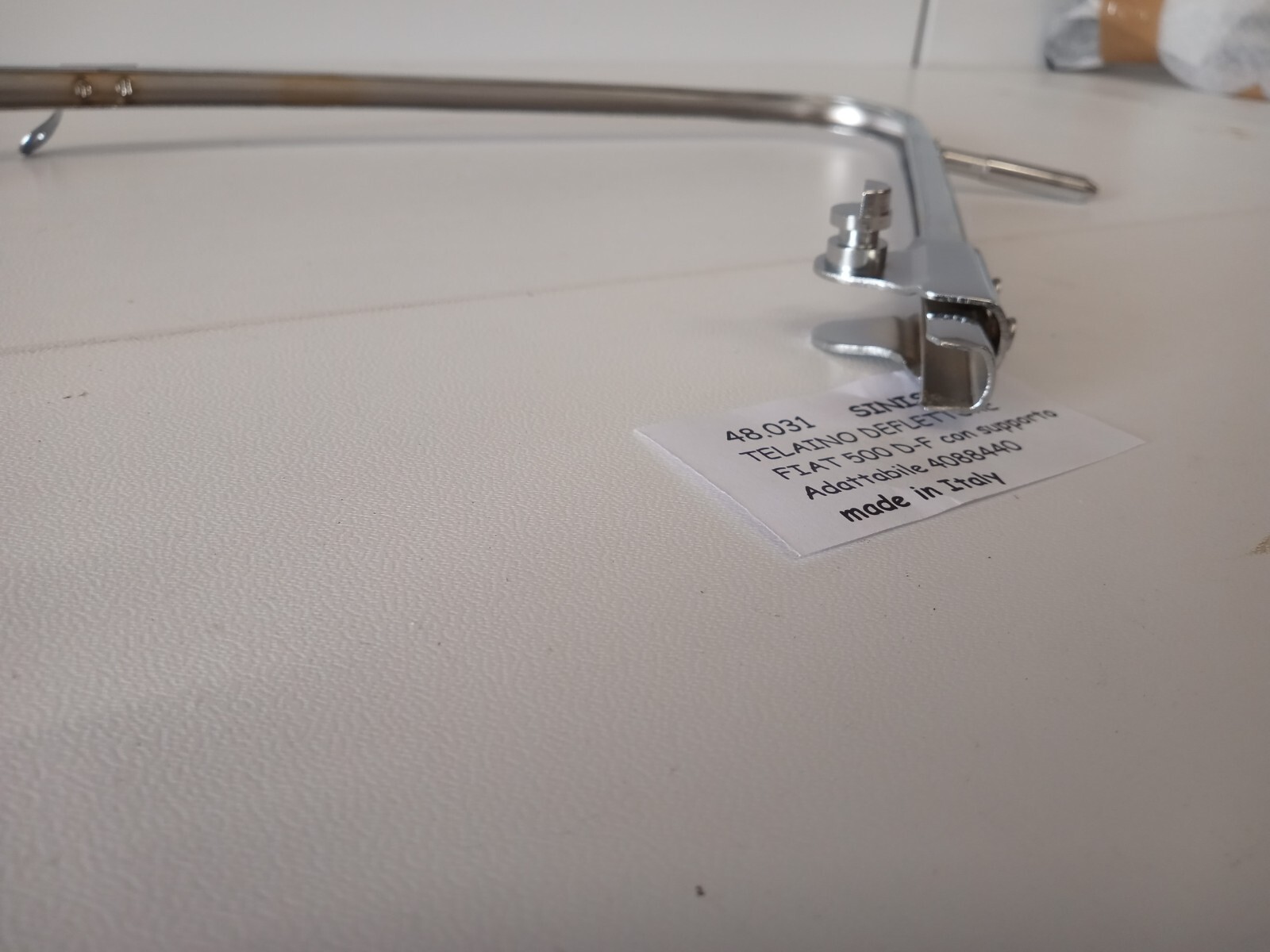 COPPIA TELAIO DEFLETTORE CON SUPPORTO FIAT 500 EPOCA F/L/R/D - Miniatura 9
