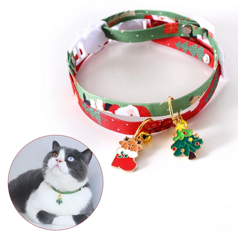 Accessories Bell Pendant Cat Collars Christmas Style Dog Collar