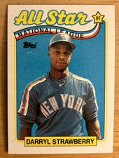 1989 Topps Darryl Strawberry All-Star Card #390 Mets OF High-Grade EX O/C