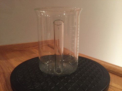 Caño inferior de cuello largo Catamount 900 ml vaso de vidrio escalado en ml, oz y tazas nuevo sin caja - Imagen 9 de 12