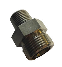 Parker 12‑8 FLO‑S Straight Hydraulic Fitting | 3/4″ FLO‑S x 1/2″ MNPTF