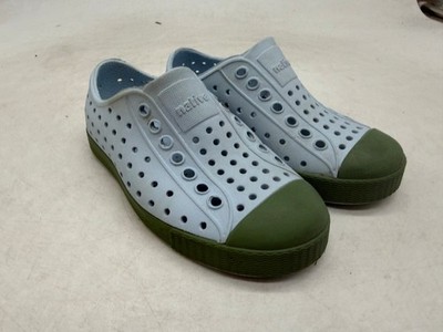Native Jefferson Shoes Kids Air Blue Green Lightweight Slip-On Casual - C9