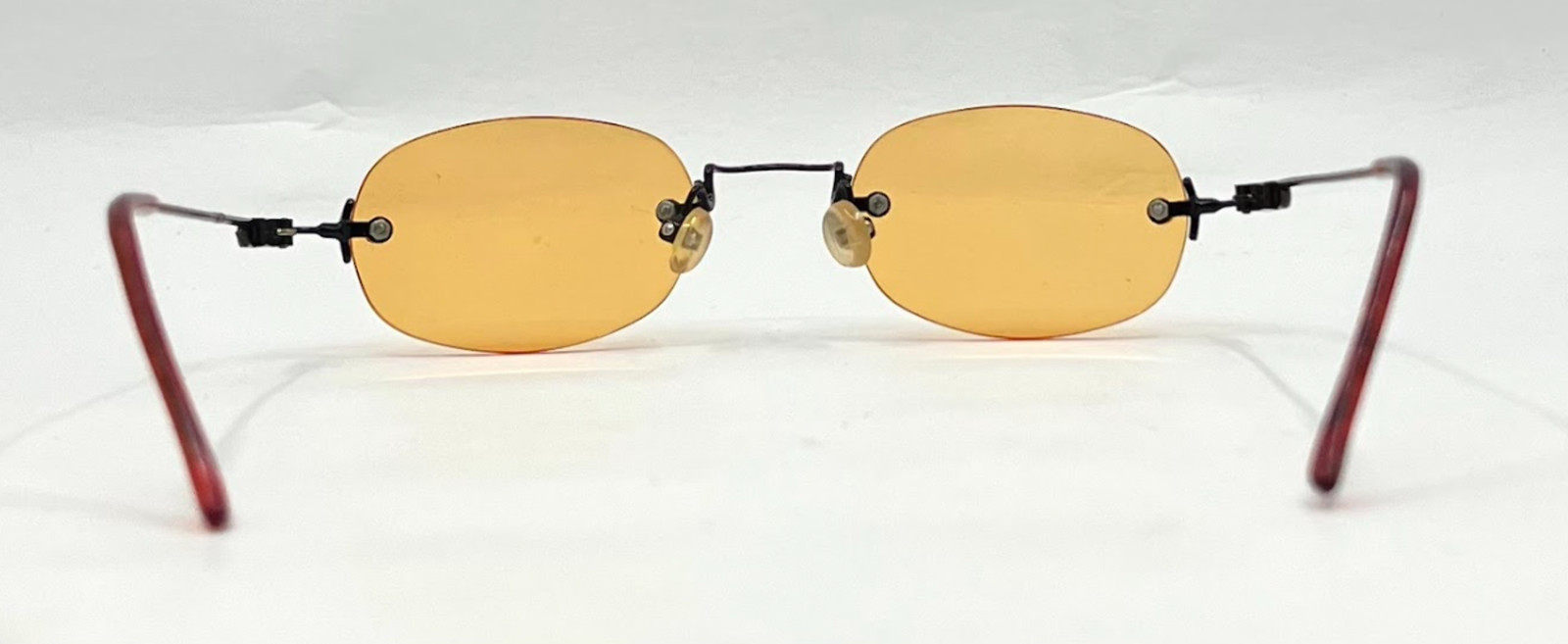 Masters Rimless Sunglasses–Solid Orange/Amber Tin… - image 6