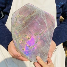 Natural Purple Labradorite Quartz Crystal Freeform Mineral Specimen 7740g