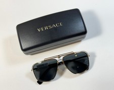 Versace Men's Sunglasses MOD 2242. Gold Black. Col 1002/87. Size 61-13. VE2242