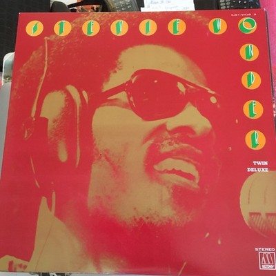 STEVIE WONDER TWIN DELUXE JAPANESE TAMLA MOTOWN DOUBLE VINYL LP RECORD POSTER