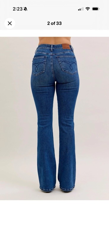 Judy Blue High Waist Tummy Control Bootcut Jeans 22w 881062 Regular