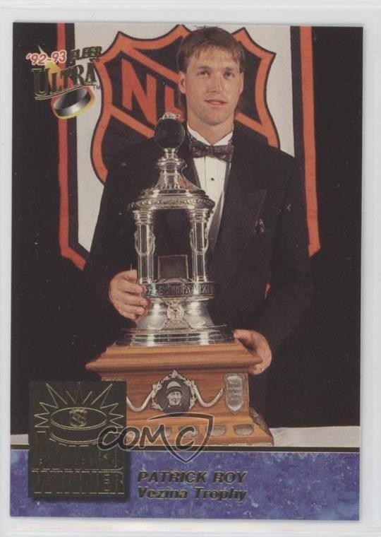 1992-93 Fleer Ultra Award Winner Patrick Roy #4 HOF n1u