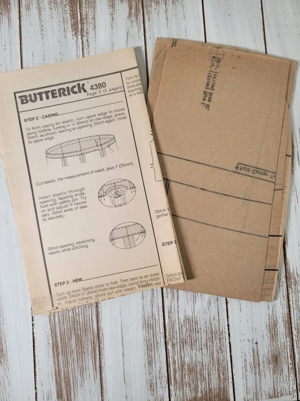 Vintage Butterick 4380 Sewing Pattern Women’s Dress Size L-XL Uncut - Image 3 of 3