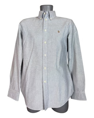Polo Ralph Lauren Oxfordhemd Bluse grau Größe M