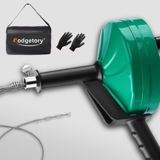 50 FT Drain Snake Auger - Flexible & Powerful Snake Drain Hair Remover Tool, ...