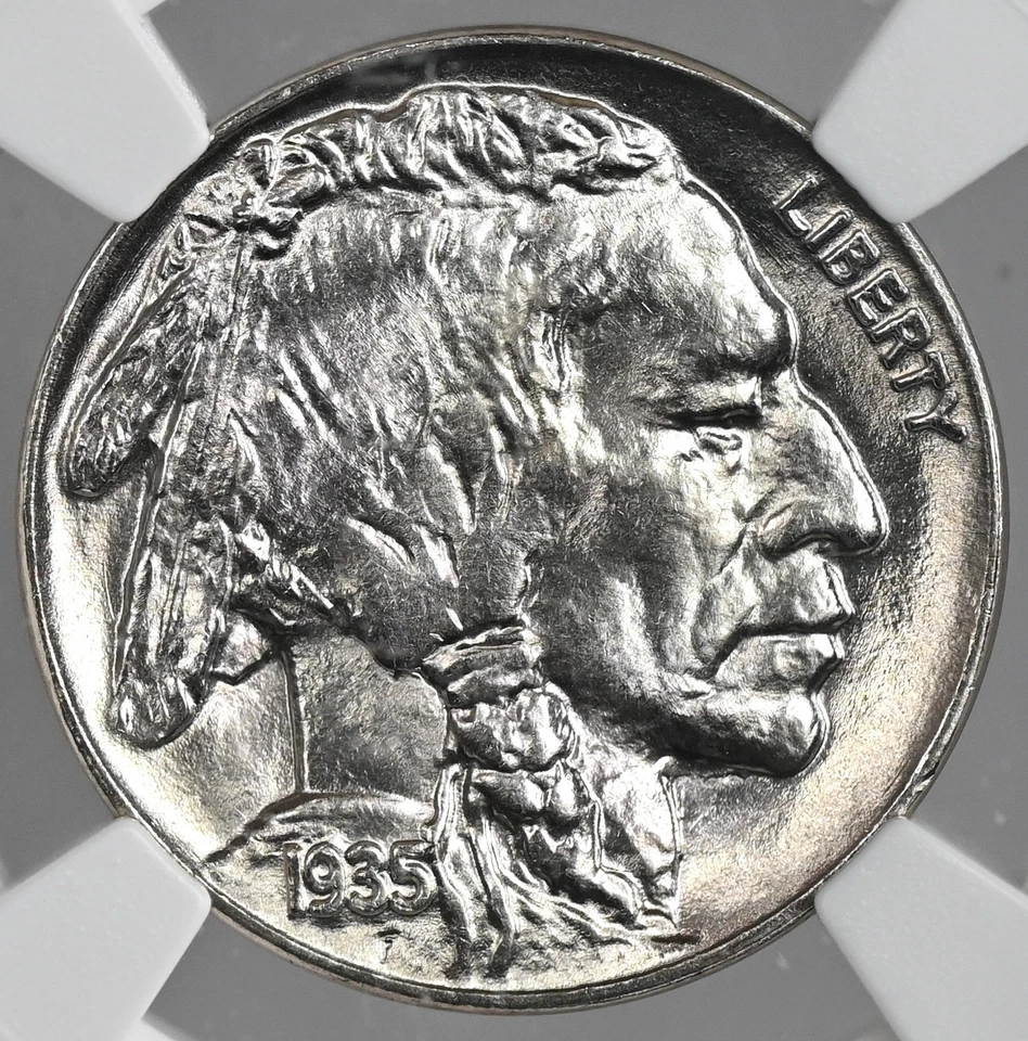 1935-P 5C BUFFALO NICKEL "PHILADELPHIA MINT" NGC MS67 #8403095-002 - Image 4 of 4