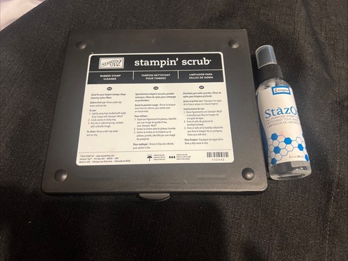 Stampin Up, scrub-rubber stamp and cleaner, Used