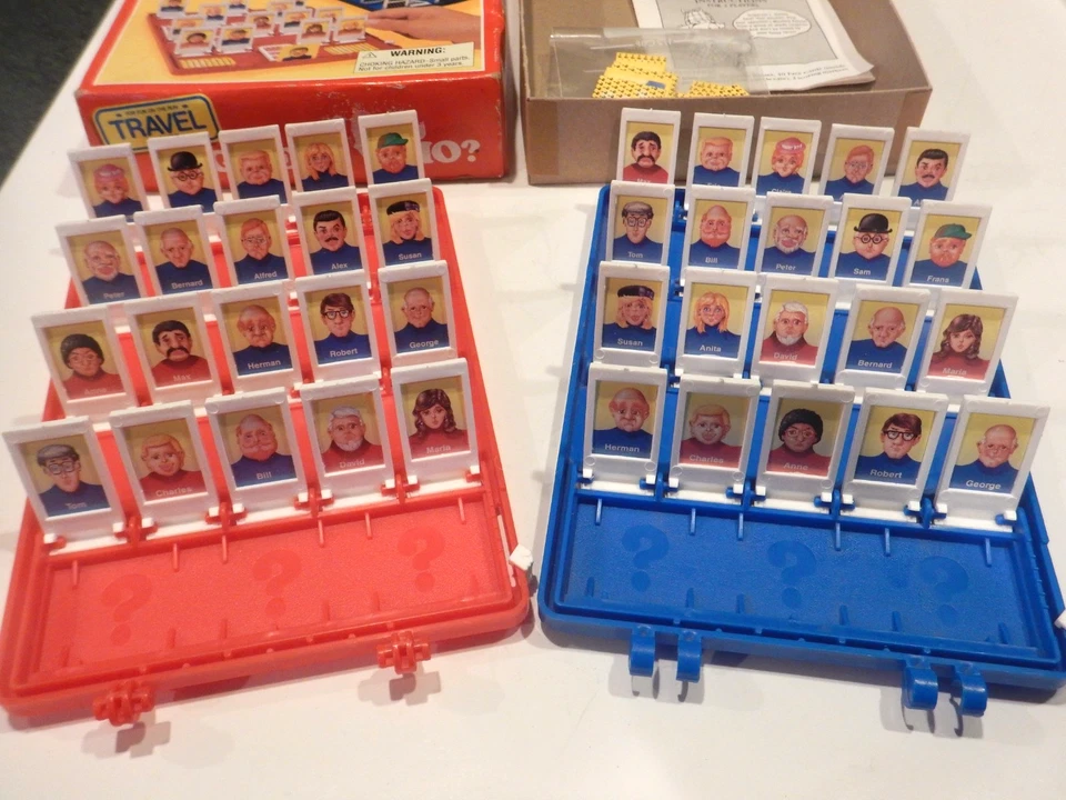 1989 Guess Who Travel Game Milton Bradley Complete w/ Box - Image 2 of 4