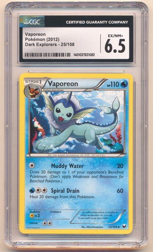 Vaporeon graded CGC 6.5 for sale on eBay