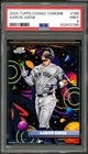 Aaron Judge Card 2025 Topps Cosmic Chrome #185 PSA 9