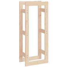 Solid Wood Pine Firewood Rack Log Store Shed Fireplace Holder vidaXL