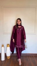 PAKISTANI INDIAN SALWAR KAMEEZ WEDDING DESIGNER BOLLYWOOD DRESS PARTY WEAR NEW