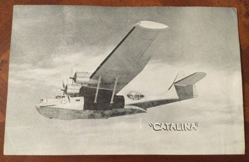 Catalina Observation Aircraft - WWII 8" x 5" Black and White Photo