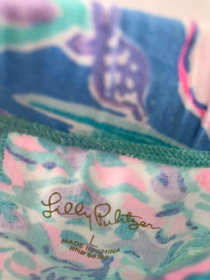 Б/у пижамы Lilly Pulitzer синие размер большой - Изображение 3 из 3