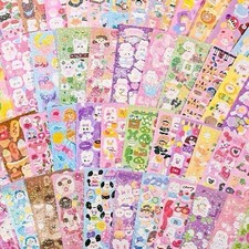 60Sheets Mixed Korean Cute Deco Photo Cards Scrapbook Stickers