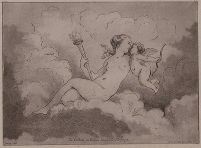 SAINT-NON, FRAGONARD, `VENUS UND AMOR´ FRANCESCO ALBANI, AQUATINTA (1772)