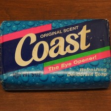 Coast Original Scent Refreshing Deodorant Soap Bar 7.5 oz  Vtg SEALED Original