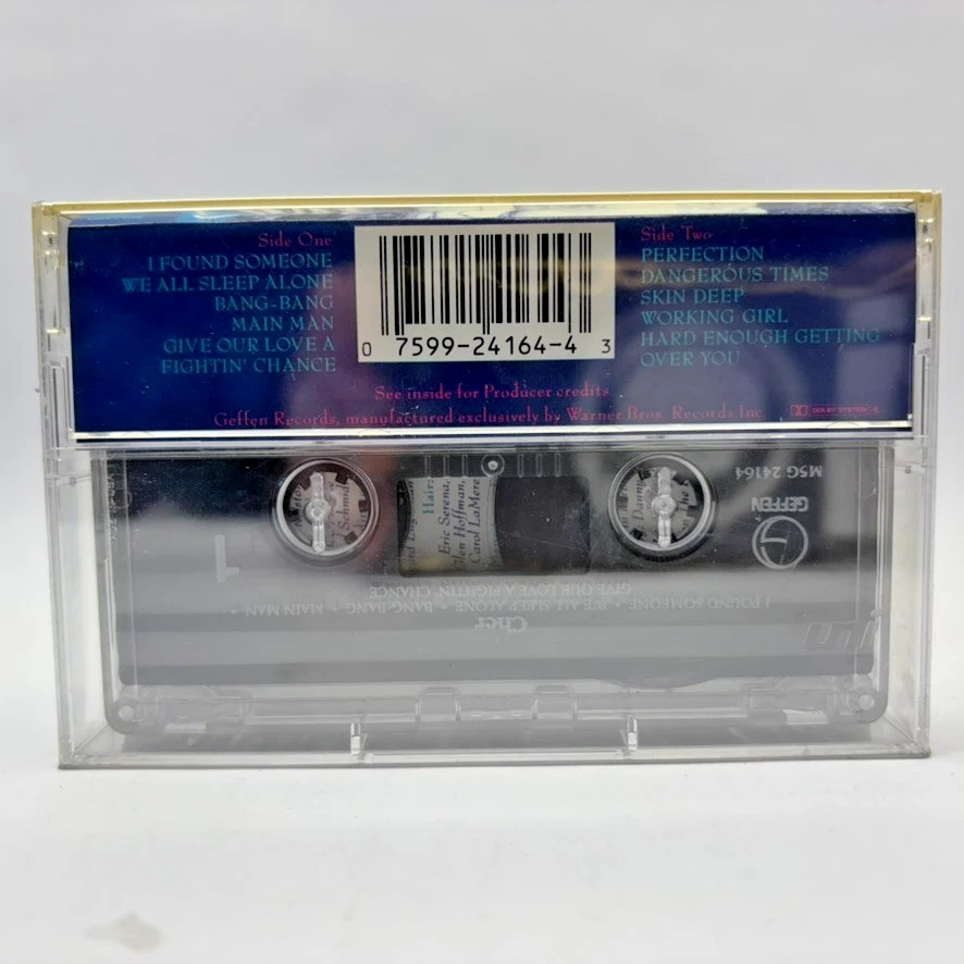 Cher - Cher - 1987 Cassette - Mint, SEALED w/Hype Sticker - Geffen - Image 3 of 3