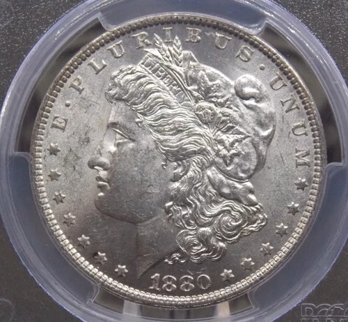 1880 "O" Morgan SILVER Dollar $1 PCGS MS62 #529 Unc Uncirculated ECC&C, Inc.