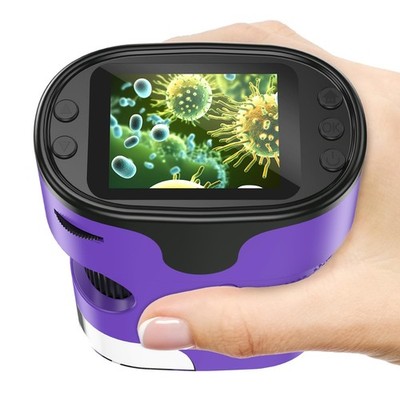1000X Hand Digital Mikroskop für Kinder - 4K 2,0'' Bildschirm, Lila 