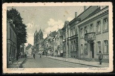 Ansichtskarte Schlebusch, Partie in der Hauptstrasse 