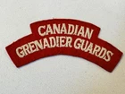 WW2 Original CANADIAN GRENADIER GUARDS Canada Military Army Shoulder Title Badge