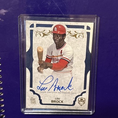 2015 Topps Supreme - Autographs Lou Brock #SA-LB (AU) STL Cardinals 