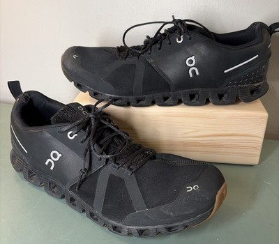 On Cloud Terry Cloth Tongue Running Sneaker Shoes Mens Sz 12 Black