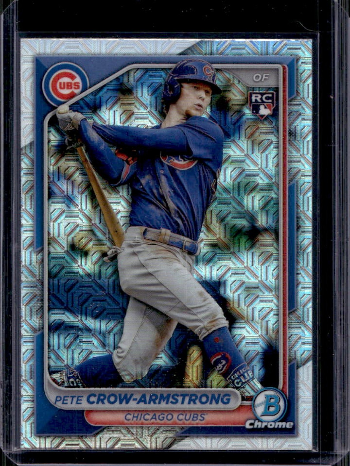 2024 Bowman Chrome Pete Crow-Armstrong Mega Box RC Refractor Rookie #45 Cubs