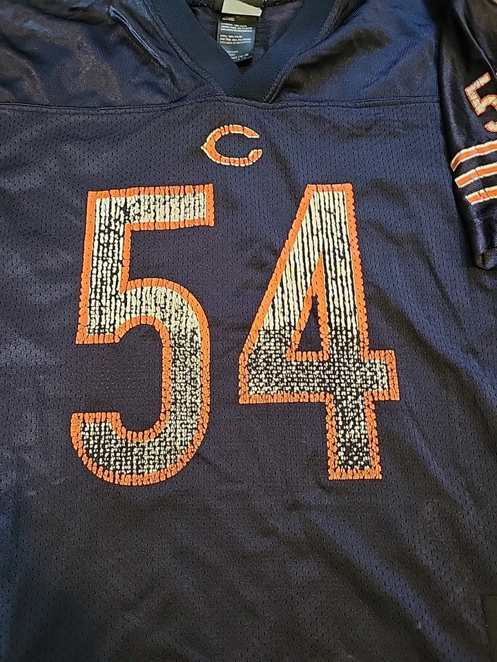 Camiseta de fútbol Reebok Brian URLACHER CHICAGO BEARS JUVENIL TALLA MEDIANA 10-12 Foto 3 de 4